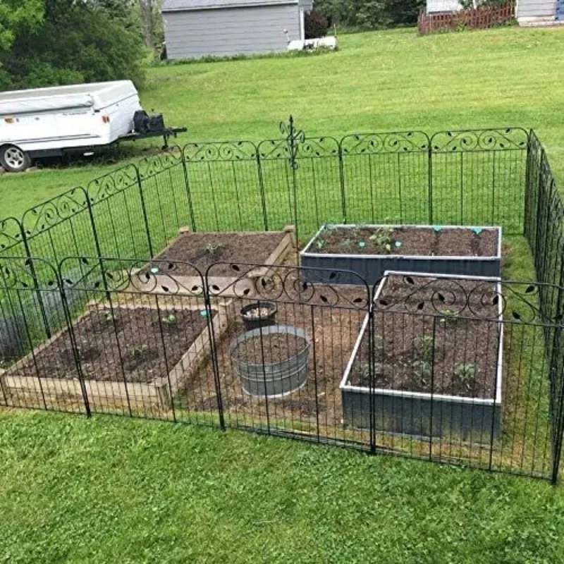 Pastoral large grid plug-in vine climbing frame, villa garden park small fence flowerbed decorative fence