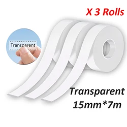 3 Rolls 15mm continuous Label Sticker for Marklife P12/Q30/D30 KingJim LR5C Office Labeling MAKER