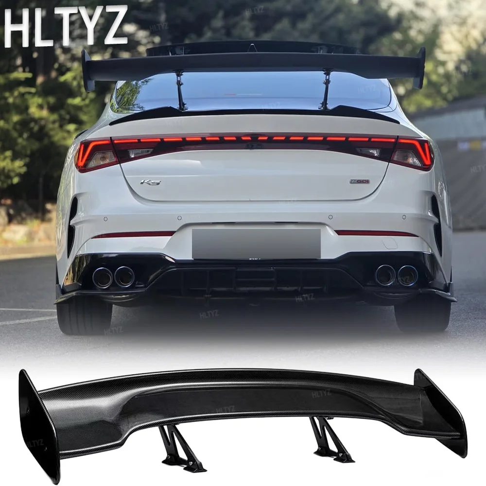 

For 2020-2025 KIA K5 optima DL3 rear trunk lid high-quality carbon fiber/ABS material GT style spoiler wing aerodynamics