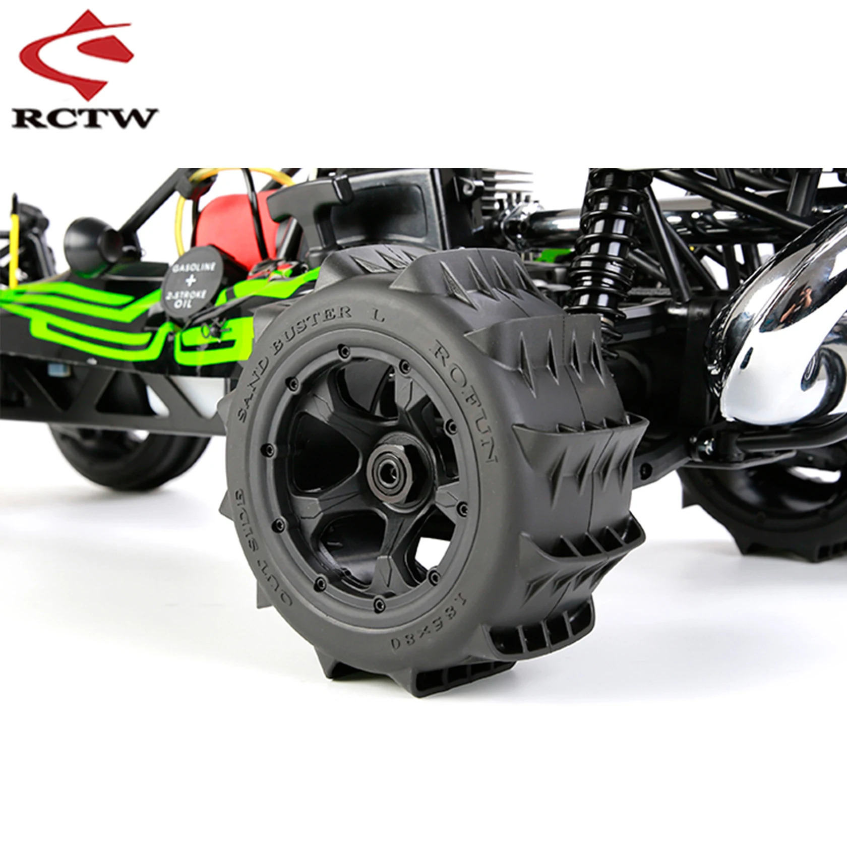 Rear Sand Tires Skin 2pc 185x80 for 1/5 Rovan Rofun HPI KM BAJA 5B SS Buggy Parts