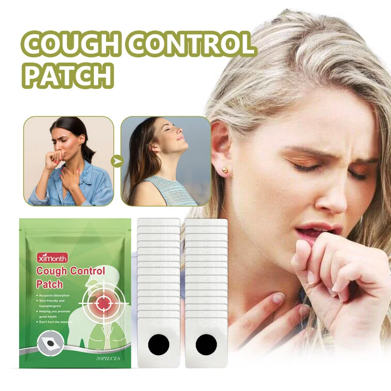 Parche para aliviar la tos con extractos de Schisandra, Andrographis y Poria: calma el dolor de garganta, reduce la tos y la flema, cuidado corporal