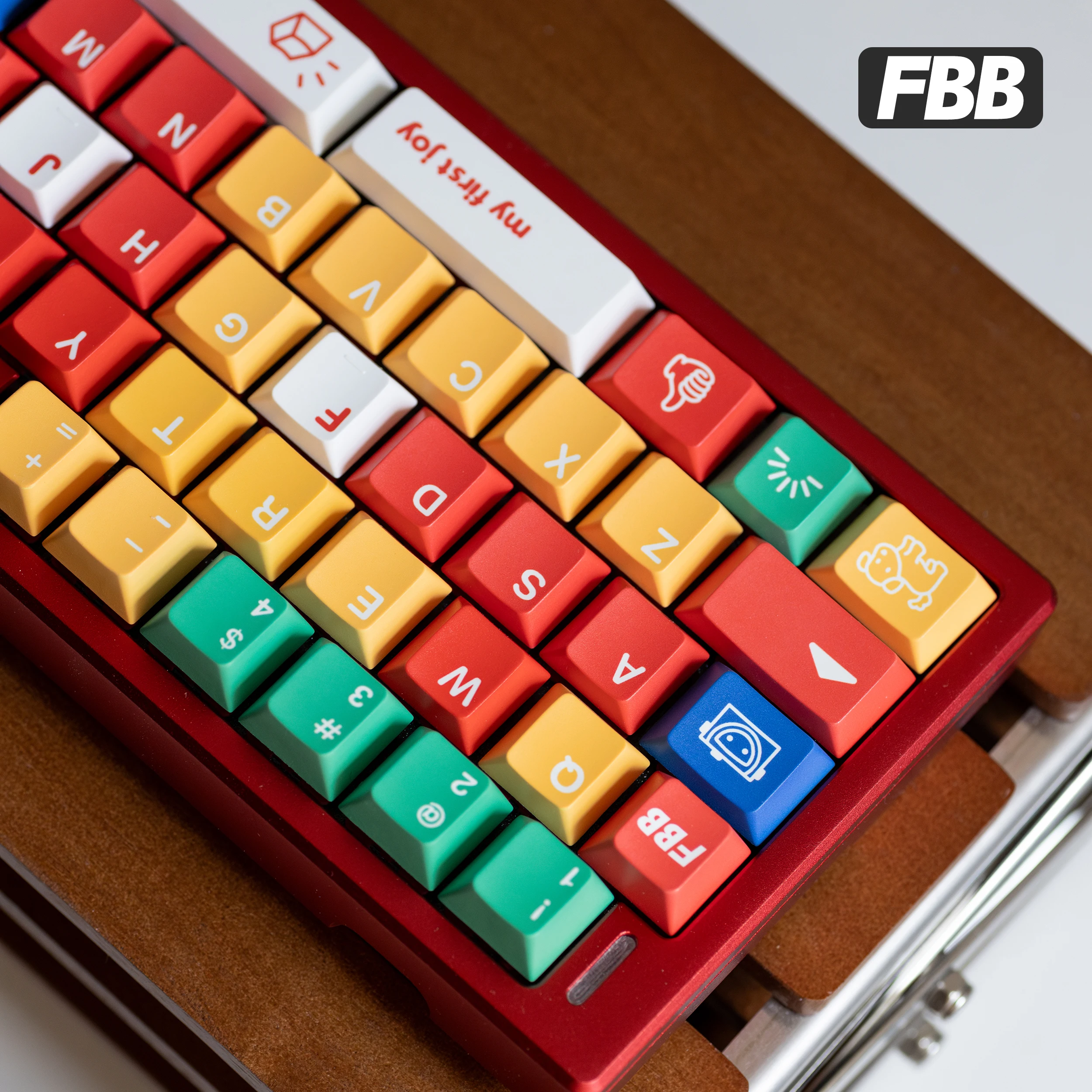 

FBB Keycaps My First Joy Theme PBT MX Switches Mechanical Keyboard Keycap Personalized DIY Accessory For Children Teenager Gift