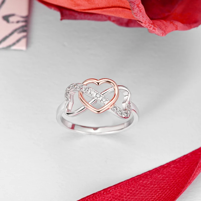 New 925 sterling silver exquisite bear love thorn rose sun and moon ring ladies fashion engagement wedding party jewelry gift