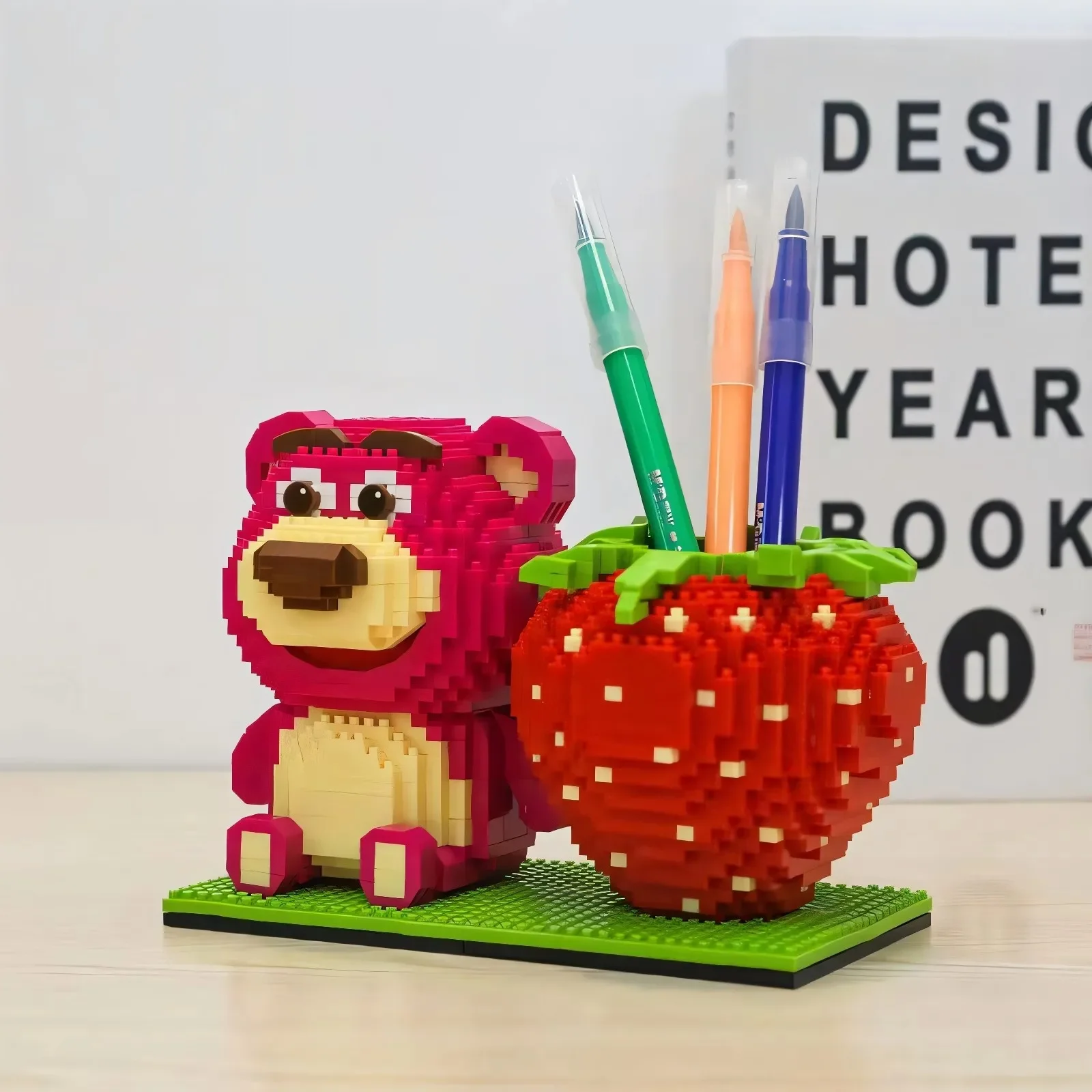 Winnie The Pooh Micro Bausteine Disney Losto Linabell Stifthalter Montage 3D Modell Mini Ziegel Figur Geburtstag Spielzeug