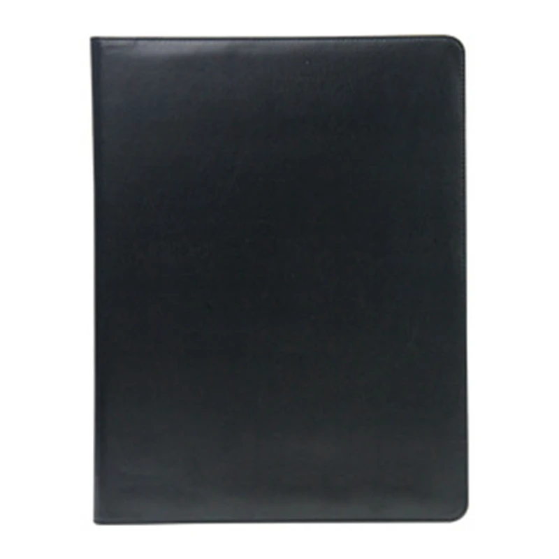 A4 Folder With 12-Digit Calculator Binder Organizer Manager Office Document Pad PU Leather Folder Briefcase