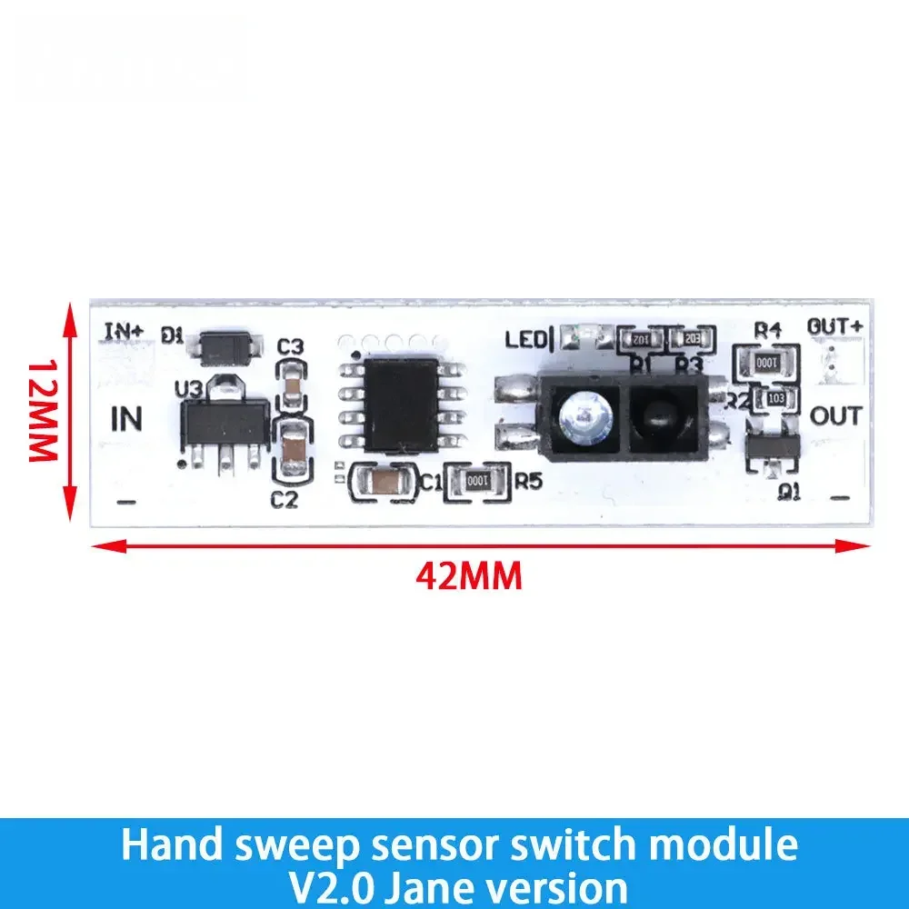 5V-24V 3A LED Dimmer Board Capacitive Touch Control Module – with Hand Proximity Sensor for Short-Range Scan Applications