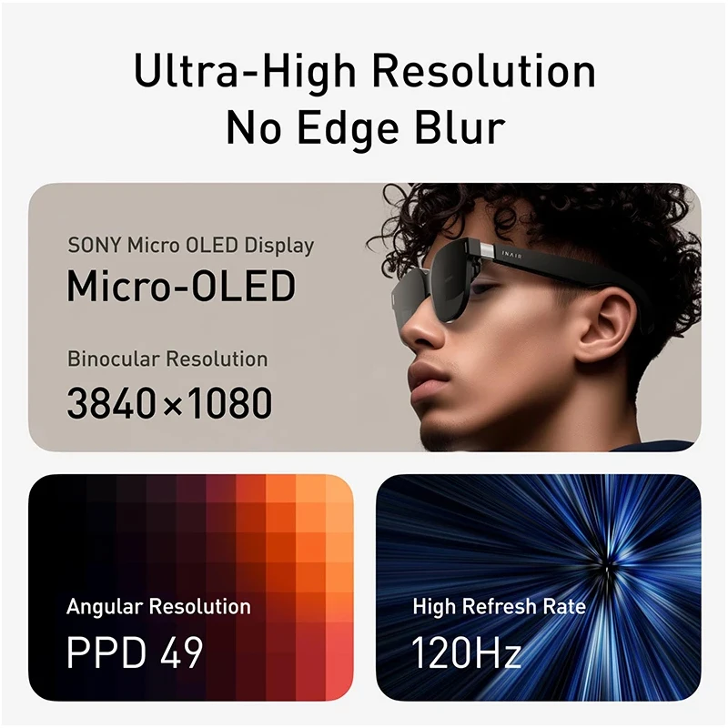 INAIR 2 PRO AI gafas AR inteligentes pantalla de 135 "120Hz, calidad/interruptor Virtual/pantalla múltiple y gafas de modo ultraancho para Smartphone PC