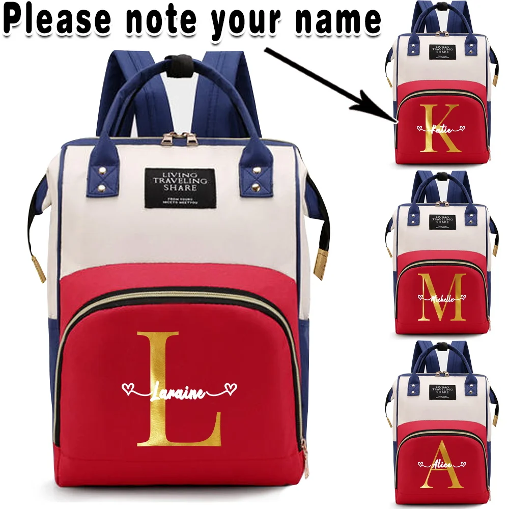 

Персонализированная многофункциональная термоизолированная сумка-рюкзак для подгузников большой вместимости, портативная, для путешествий и активного отдыха.