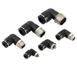 Black Air Hose Fittings 1/8 1/4 3/8 1/2 4mm/6mm/8mm/10mm PL PLF Tube Connector Pneumatic Quick Coupling Pipe Hose Fitting