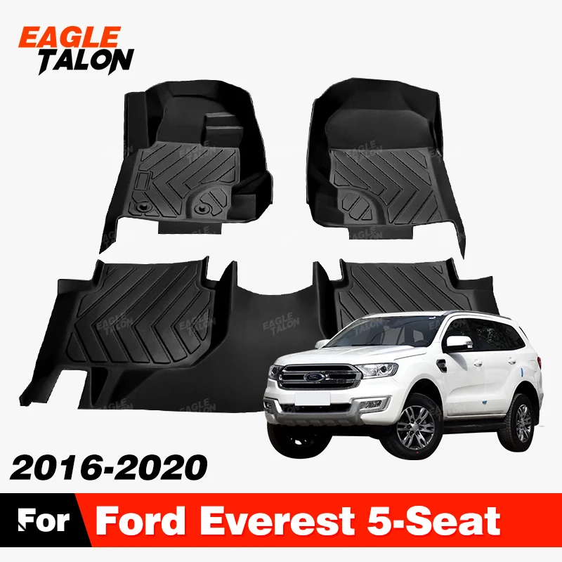 Custom TPE Car Floor Mat For Ford Everest 2016-2020 19 18 17 Carpet Cover Waterproof Interior Protector Accessories parts