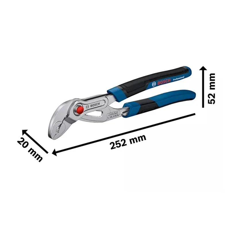 BOSCH 1600A02W3N Sanitary Water Pump Pliers 250 mm Professional