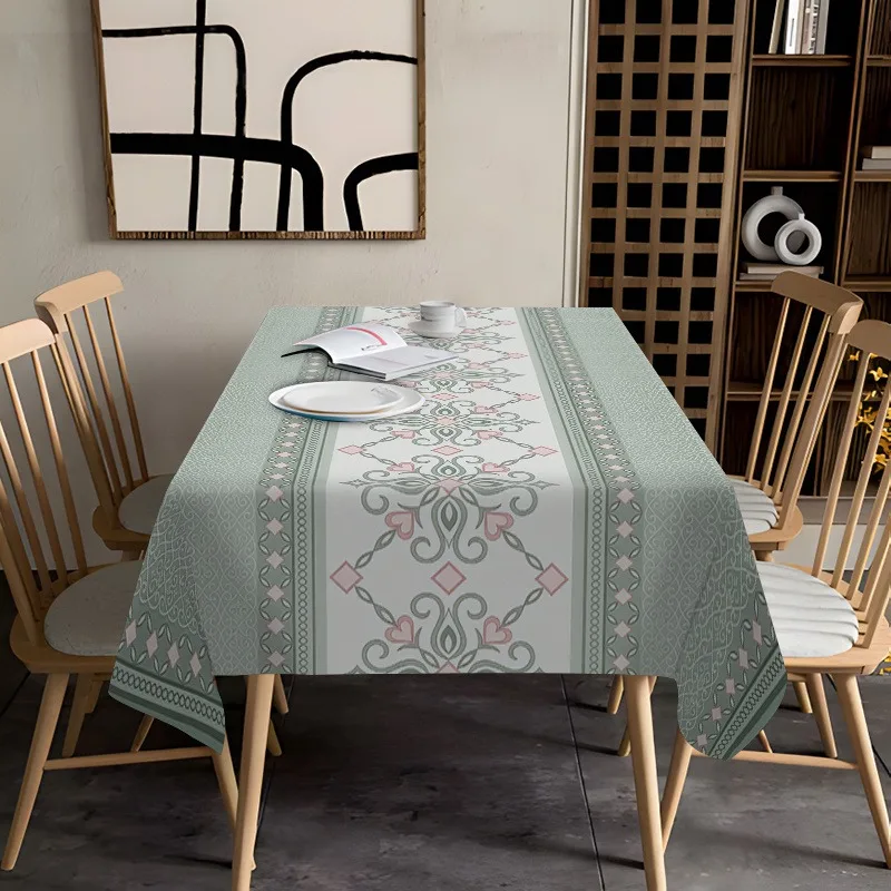 Multi-sized rectangular tablecloth, beautiful and elegant floral pattern tablecloth, square for festive parties