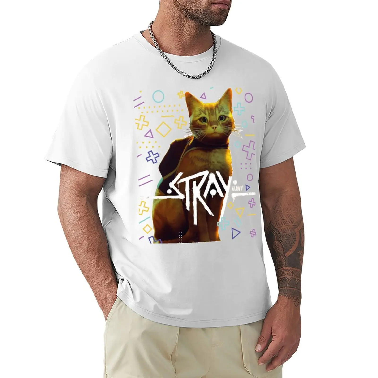 

Stray Cat Game T-shirt plus sizes shirts graphic tees mens graphic t-shirts pack