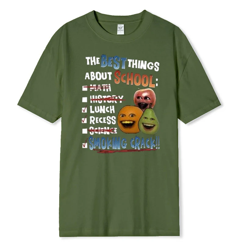 تي شيرت مزعج أفضل الأشياء حول المدرسة تي شيرت برسومات مضحكة للرجال والنساء والأطفال تي شيرت قطني عتيق عصري رائع #6