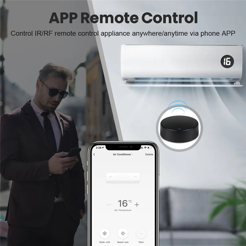 APPLIA-IR Fernbedienung Wifi Tuya Smart RF Smart Home Infrarot Controller Für Klimaanlage TV Unterstützung Smart Leben