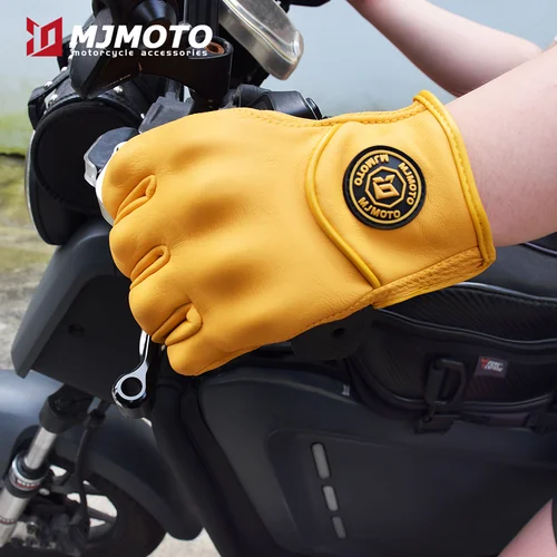 Imagen 2 del producto Guantes de motocicleta transpirables, color amarillo, nuevo estilo, guantes de Moto para Motocross, pantalla táctil, a prueba de viento, Unisex, todos los dedos, protección para Motocross