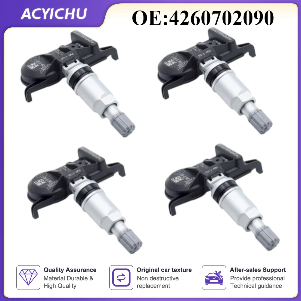 4PCS New TPMS Tire Pressure Sensor For Toyota 2020 Avalon Camry 4Runner ...