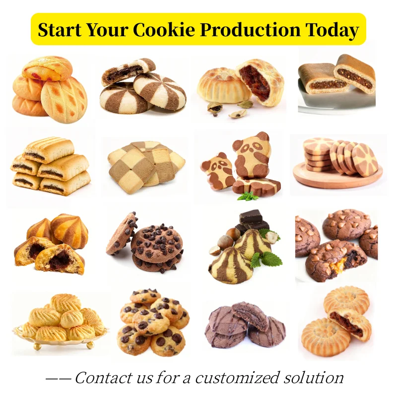Automatic Two-color Chocolate Cookie Making Machine 220V New Continuous Dough Forming Equipment Multifunctional Industrial