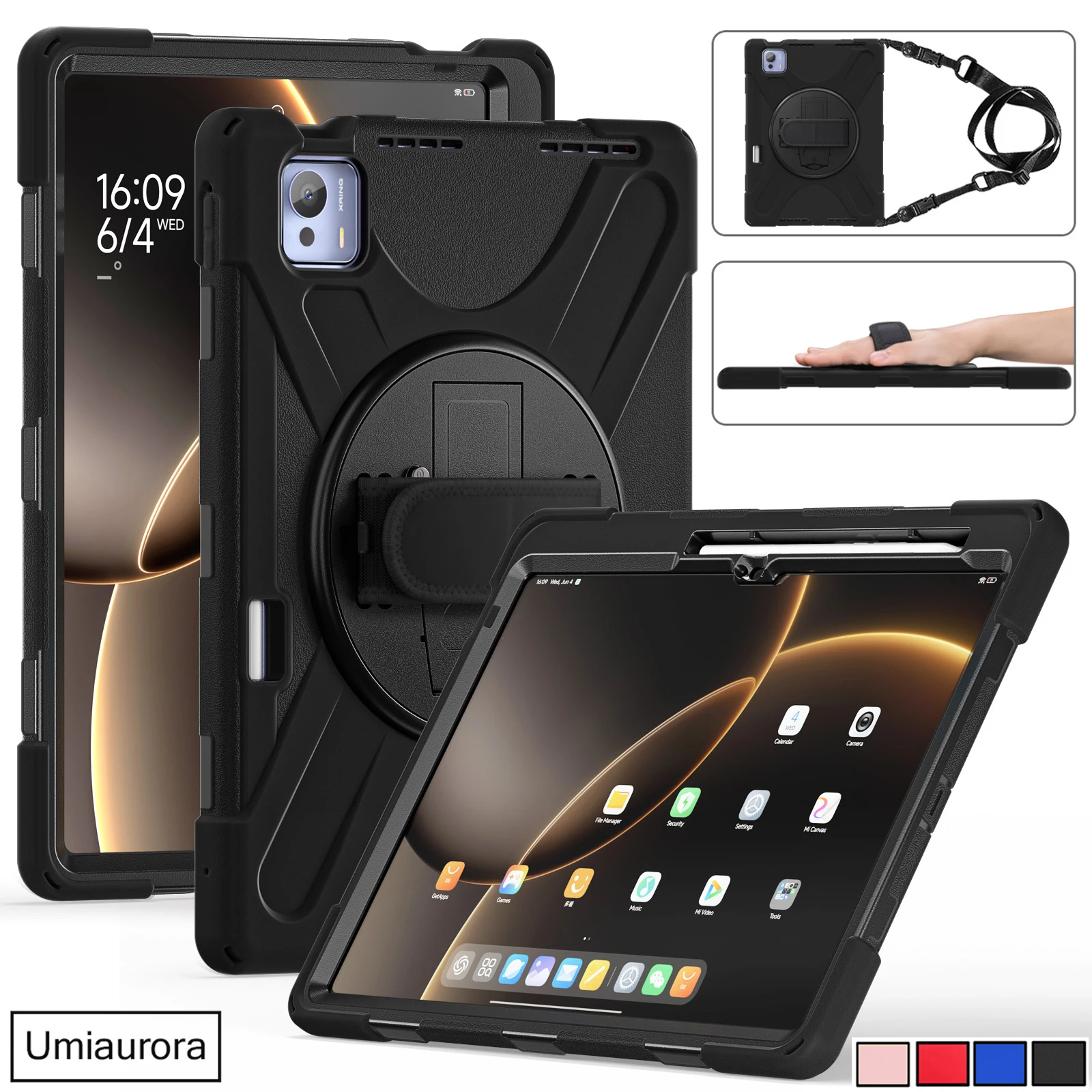 For Xiaomi Mi Pad7 Ultra Pad 7 Ultra 14 inch 2025 Heavy Duty Rugged Tablet Case Stand Hand Shoulder Strap Shockproof Cover Funda