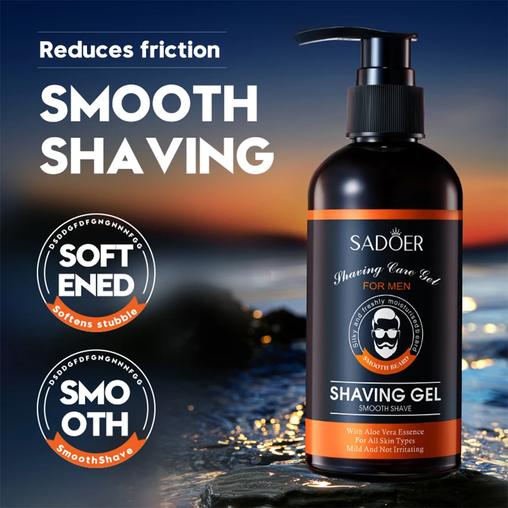 

210g Men's Shaving Gel Non-irritating Soften Sideburn Beard Shaving Cream Painless Clean Moisturize Smooth Beard Care Shave Gel