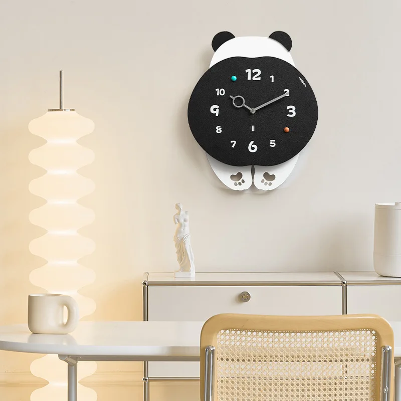 

16.5 Inch Cute Panda Wall Clock Modern Silent Creative Clock for Living Room, Wall-mounted Decoration of Household Clock/Watches