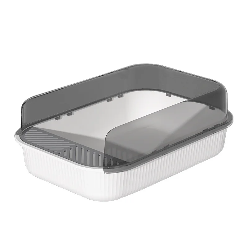 Caja de arena semicerrada extra grande anti-salpicaduras con pala - imagen 2