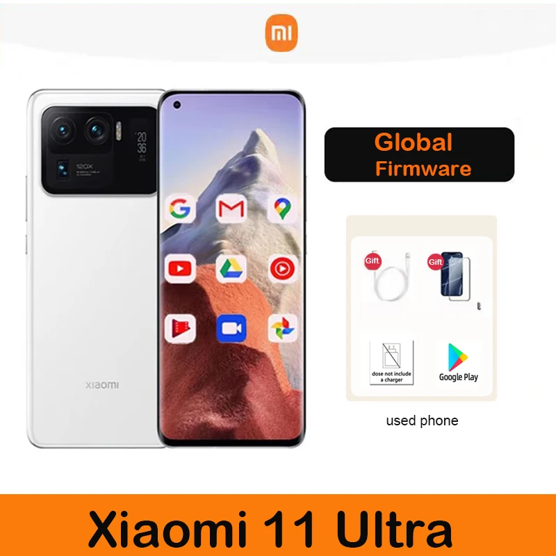 Смартфон Xiaomi Mi 11 Ultra 5G, Глобальная Прошивка, Разблокировка, Аккумулятор 5000 мАч, Процессор Snapdragon 888 Octa-Core