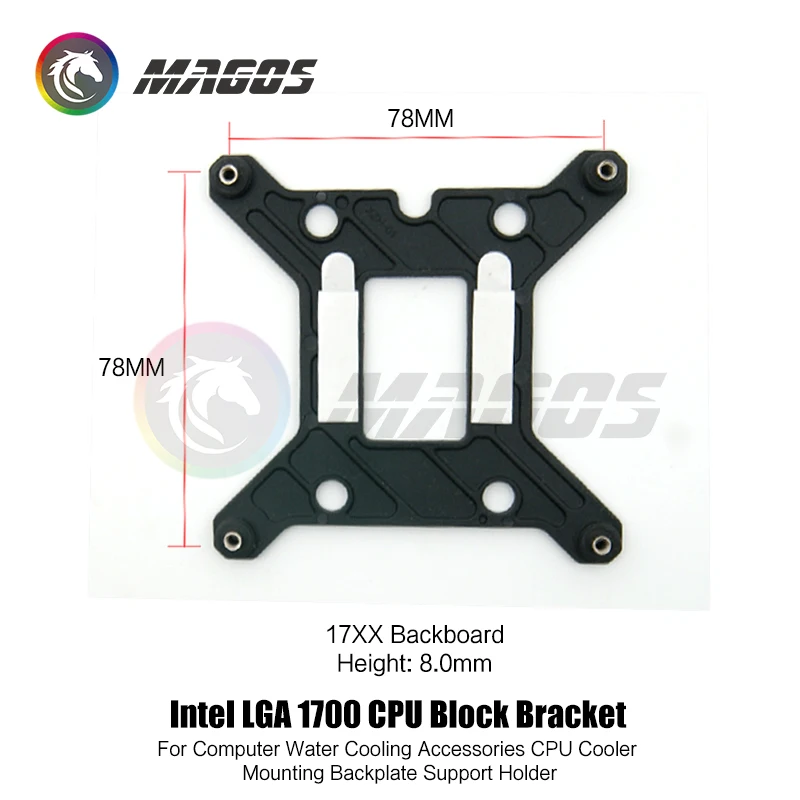 Intel LGA 1700 CPU Block Bracket For Computer Water Cooling Accessories CPU Cooler Mounting Backplate Support Holder