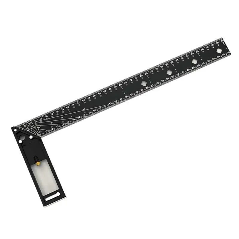A69E45 °/90 ° Multifunctional Right Angle Ruler Carpentry High Precision Industrial Grade Position Marking Right Angle Ruler