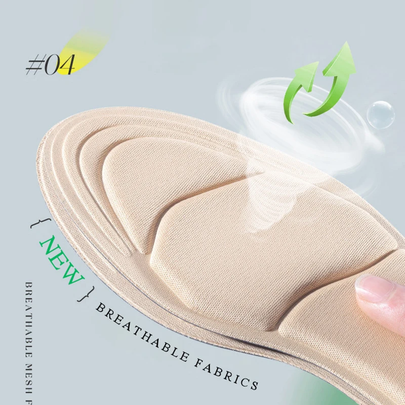Memory Foam Insoles Women High-heel Shoes Insoles Anti-slip Cutable Insole Comfort Breathable Heel Protection Massage Shoe Pads image 3