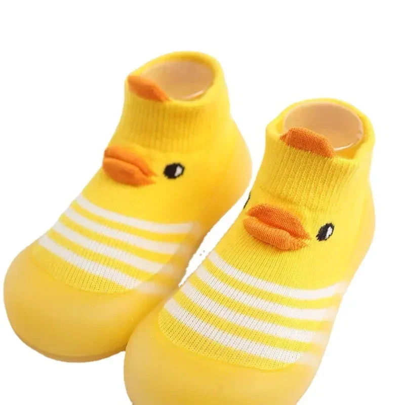 Baby walking Soft soles Baby walking shoes floor socks shoes Children's socks shoes non-slip rubber soles cartoon