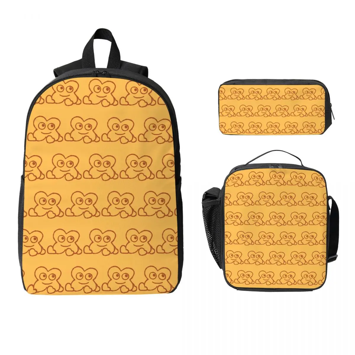 

X Backpack Student Boys Girls BookBag School Bag Laptop Shoulder Bags 3ps Insulated Lunch Bag Pencil Case