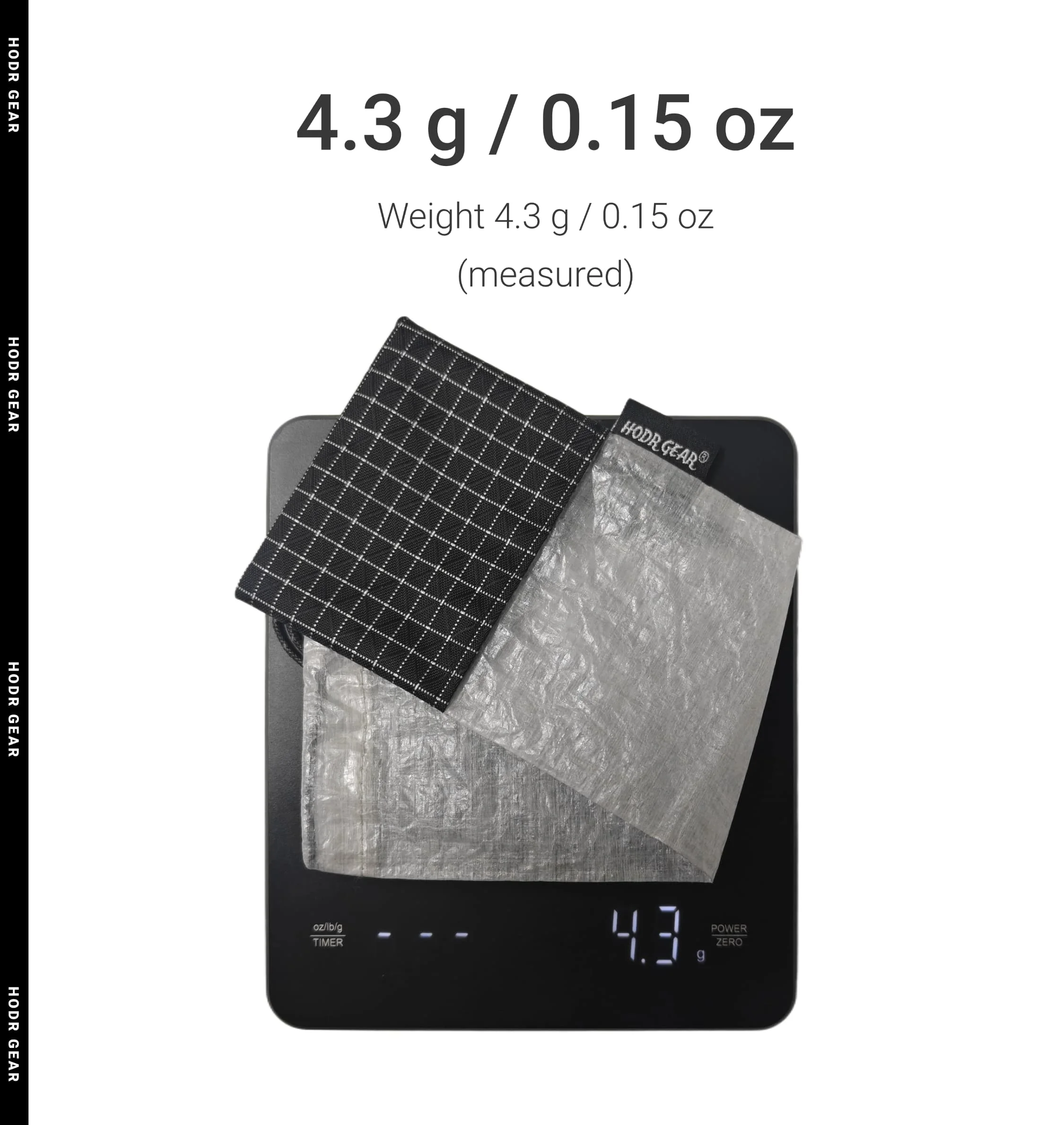 [HODRGEAR] STASHLITE Ultraleichtes Dyneema ® Zeltherdach-Halterungstasche 4,3g aus gemischten Materialien mit verstärkter UHMWPE Gridstop-Basis für Camping – Detail 2