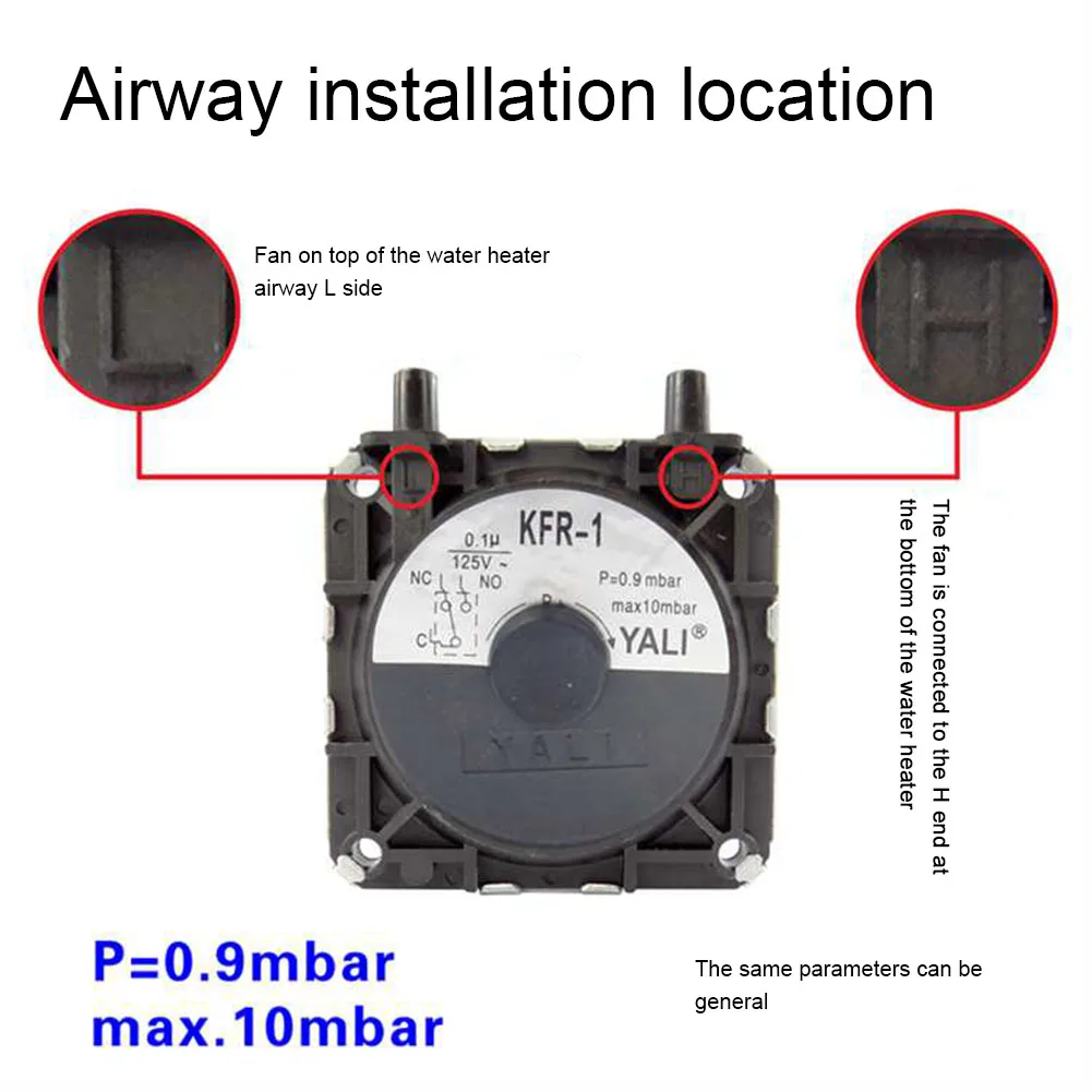 Water Heater Repair Air Pressure Switch Household KFR-1 Powerful Universal AC 2000V 50Hz 60S Exhaust Gas Switch  equipment