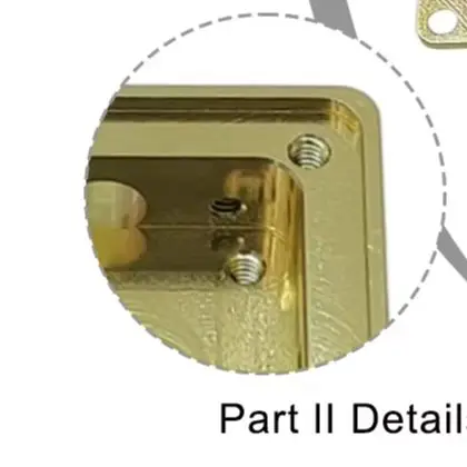 

Compact aluminum alloy shielding shell 27 by 27 by 10mm gold color for radio frequency interference protection