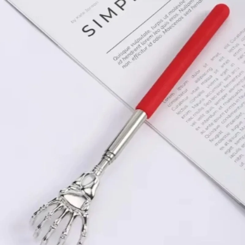 Arranhador traseiro de aço inoxidável, massageador telescópico, coceira extensível, velho, produtos de saúde feliz, artesanato