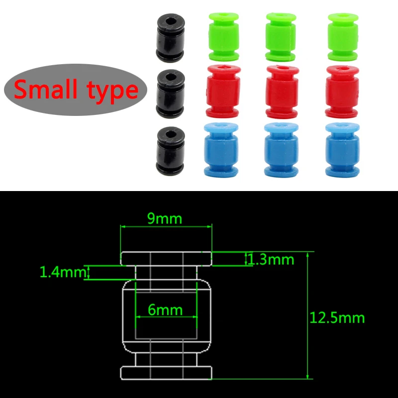 10Pcs Rubber Anti Vibration Damping Shock Absorption Balls for RC Multirotor Airplane CC3D FPV Gimbal Camera Mount PTZ