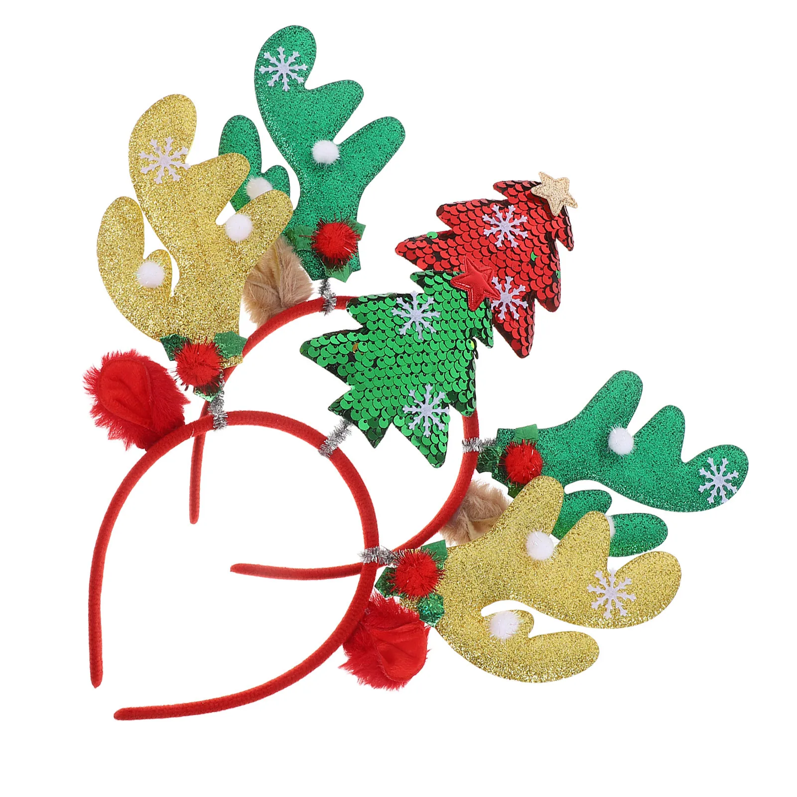 2 قطعة قرون الرنة عيد الميلاد عقال خفيفة الوزن عطلة حفلة الشعر هوب للاحتفال العائلي الحدث المدرسي #6