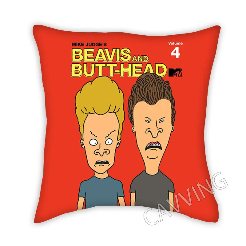 Beavis and Butthead 3D Printed  Polyester Decorative Pillowcases Throw Pillow Cover Square Zipper Cases Fans Gifts Home Decor