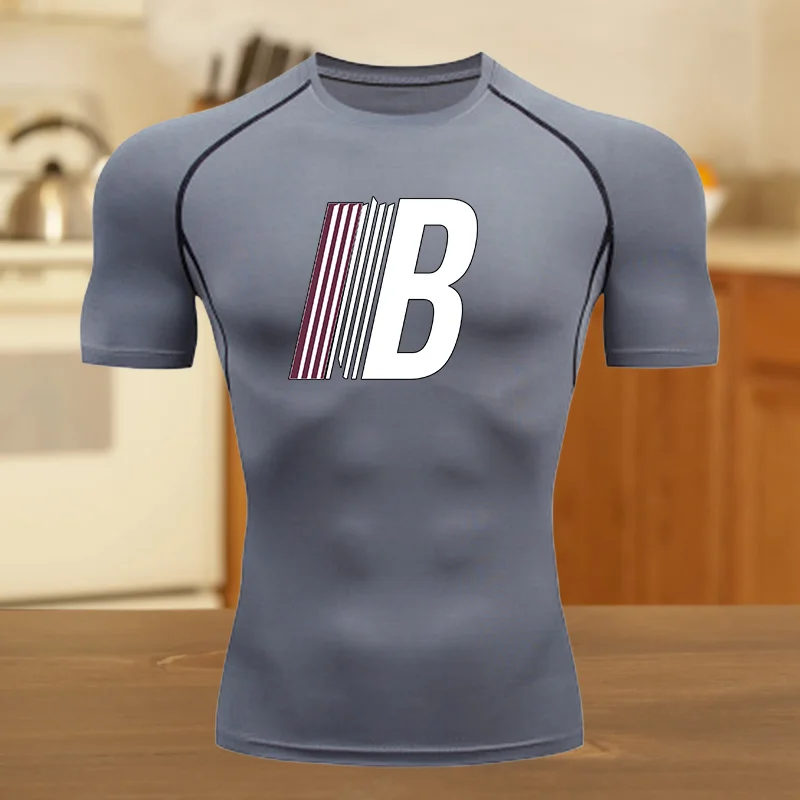 Abbigliamento sportivo fitness Maglietta per adolescenti Top grafici estivi Abiti da allenamento attillati Ragazzi Compressione Corsa T-shirt da basket