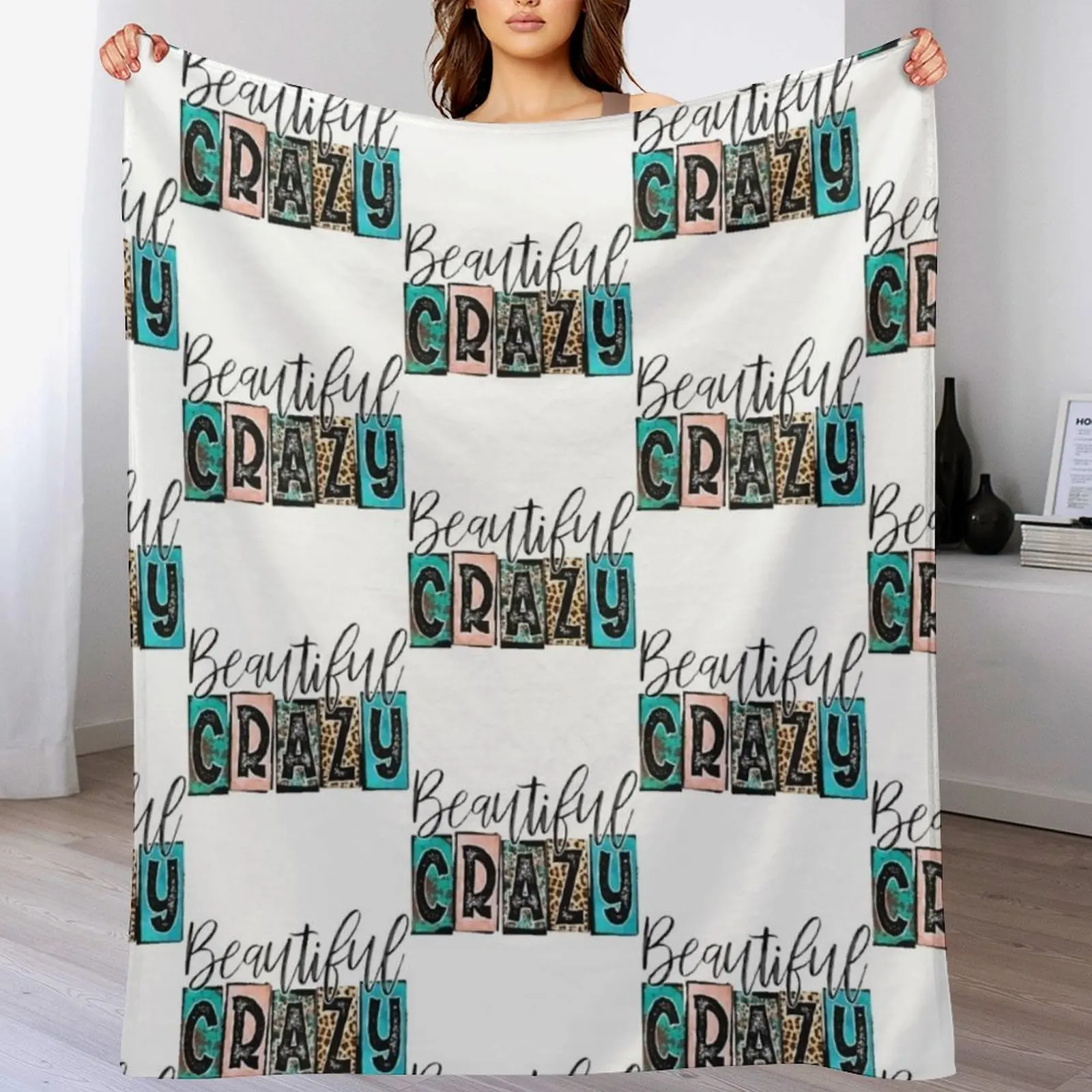 

Beautiful crazy, Sublimation, Woman Throw Blanket Giant Sofa Softest Bed linens for sofa Blankets