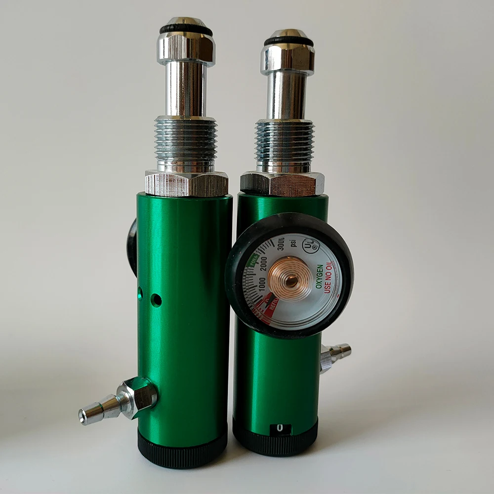 Bull Nose Oxygen Flow Regulator With Pressure Gauge For Oxygen Cylinder And Ozone Generator