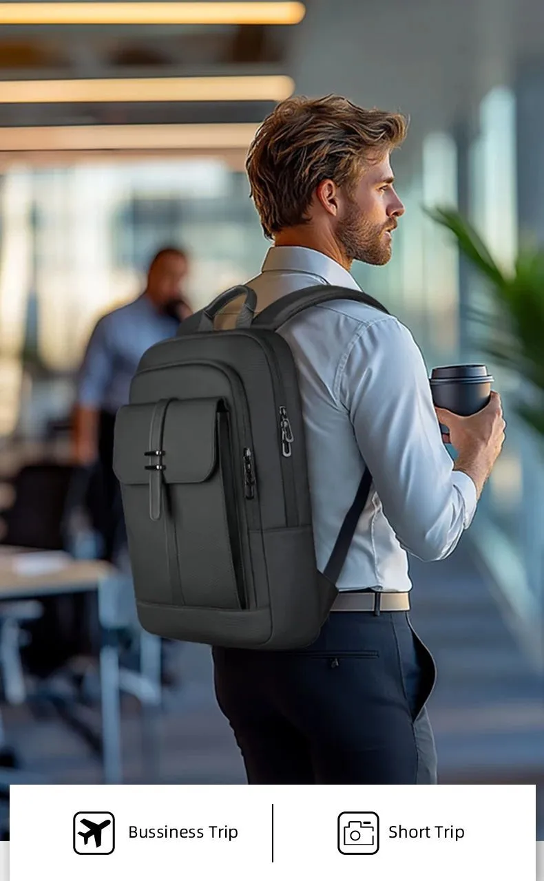 

HK тонкий 15,6-дюймовый рюкзак для ноутбука для мужчин, водонепроницаемый деловой рюкзак, противоугонная школьная сумка, дорожные рюкзаки для ежедневных поездок на работу