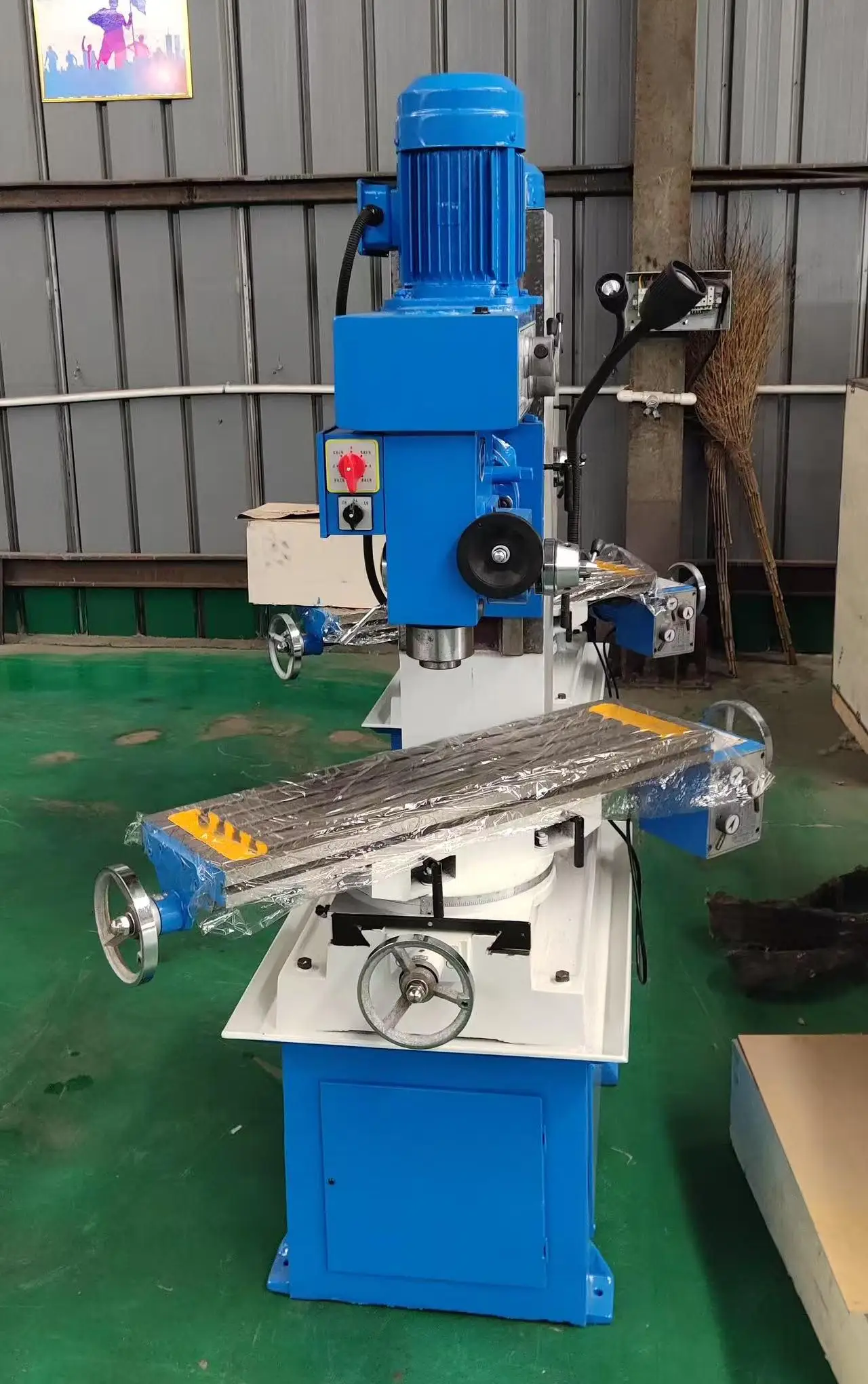 Mini máquina de moagem chata universal automática 220v-zx50c vertical com novas componentes de engrenagem e motor