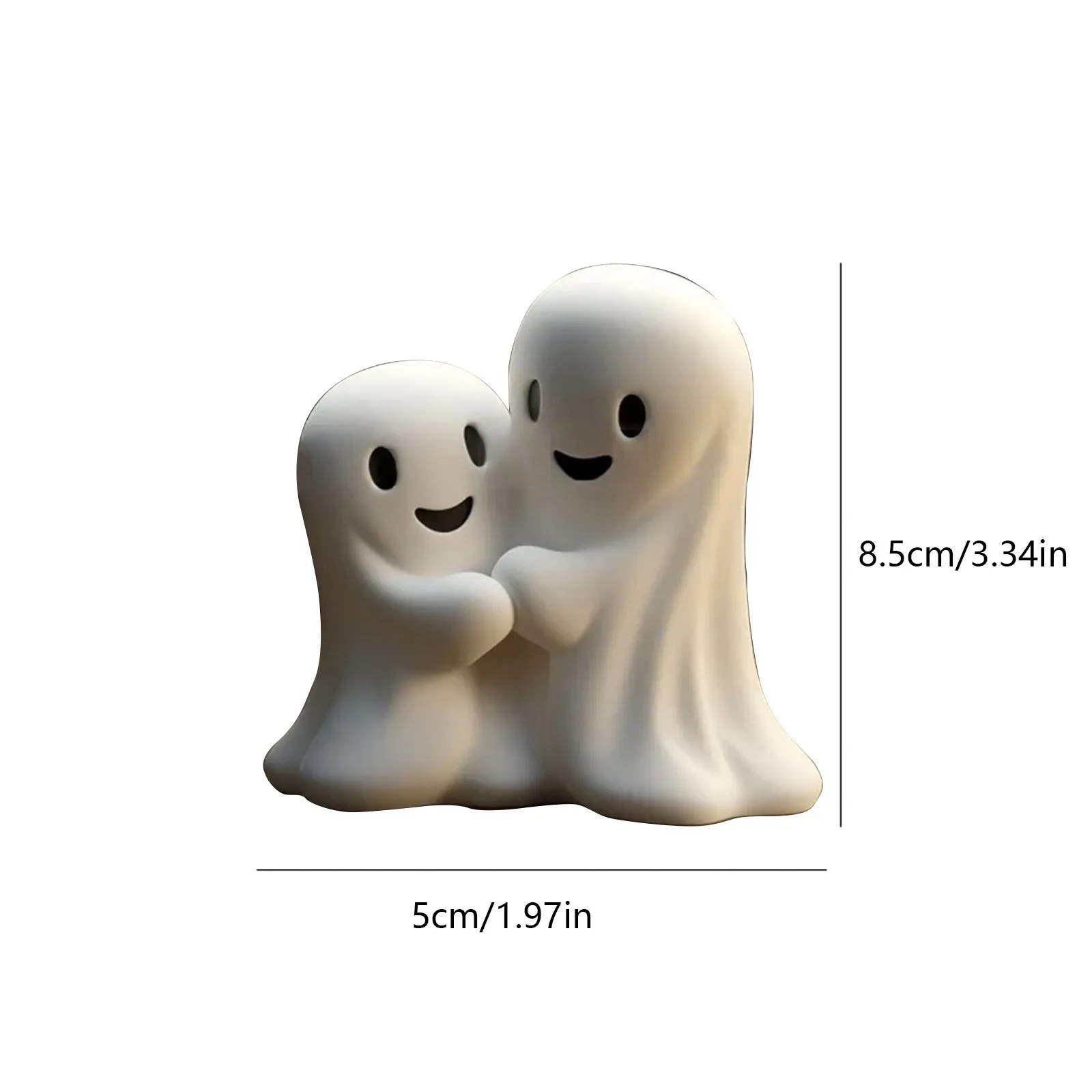 Halloween Cute Resin Ghost Miniture Ornaments Festival Atmopshere Supplies Home Office Desktop Decoration Product - Image 4