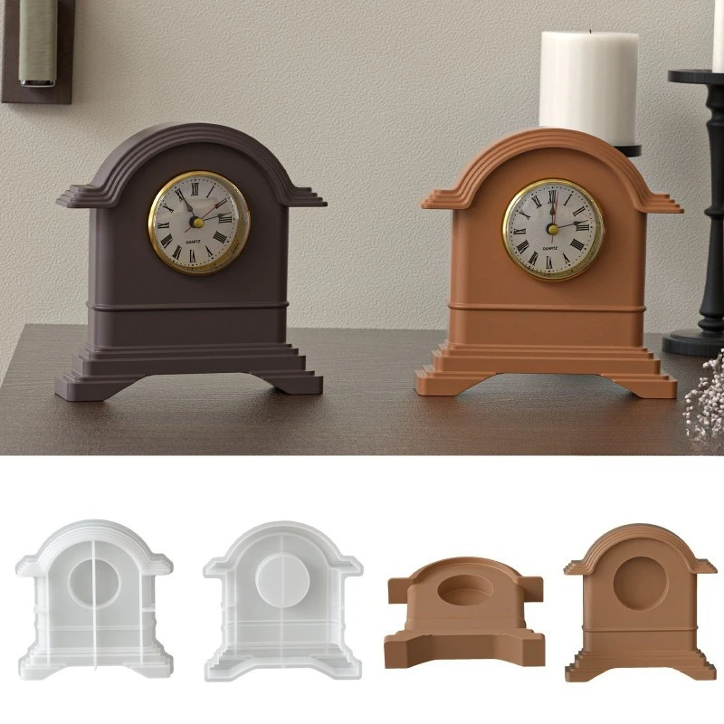 European Roman sitting clock silicone mold made of epoxy resin can be used for DIY ornaments watches and accessories