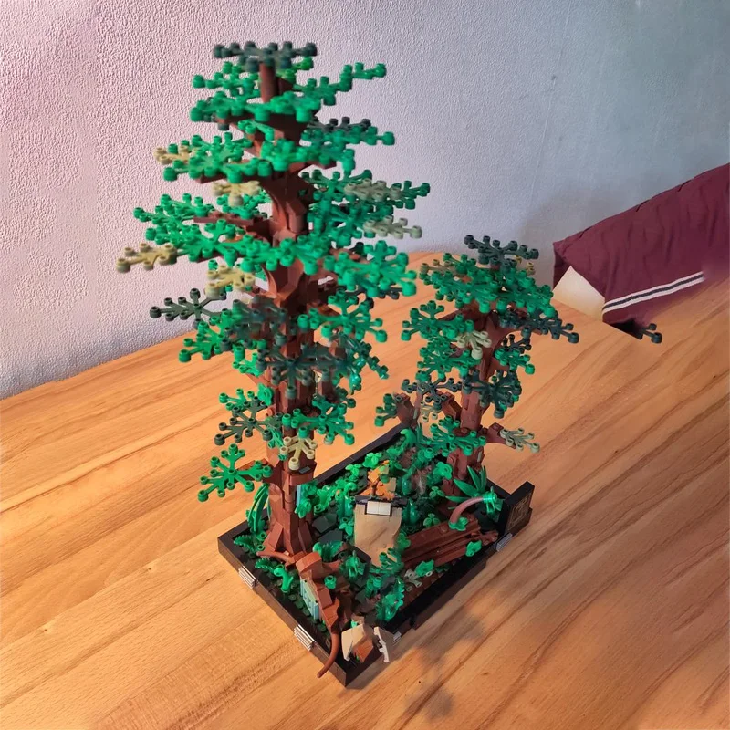 

Popular Movie Model MOC Building Bricks Forest And Tree Scene Modular Technology Gifts Holiday Assemble Children Toys Suit