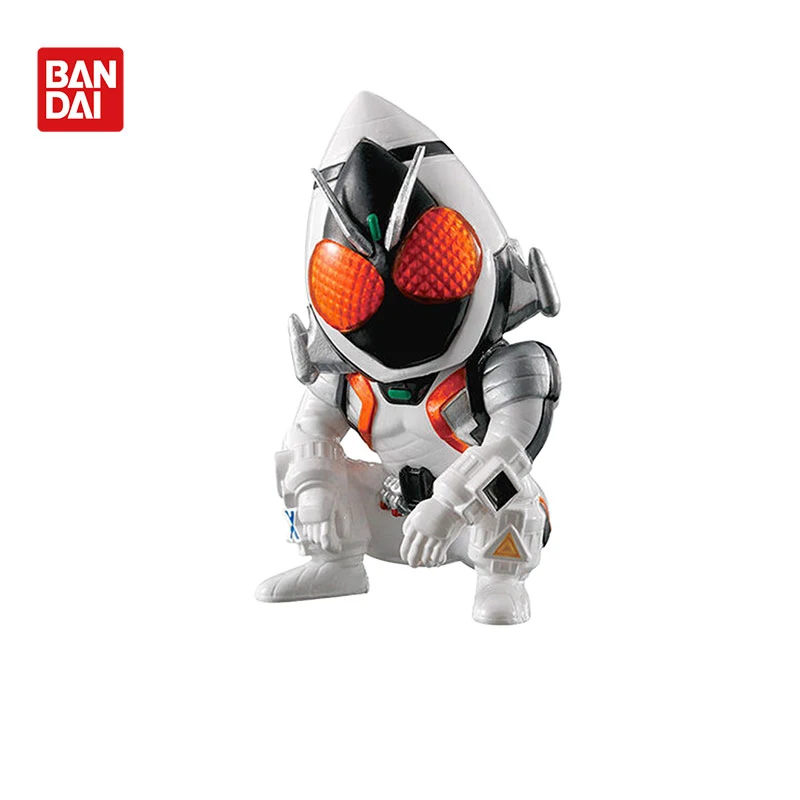 ของเล่นสะสมจากอนิเมะ Kamen Rider ของแท้จาก BANDAI รุ่น Kuuga, W, Decade, Fourze แบบกาชาปอง ฟิกเกอร์โมเดลแอคชั่น