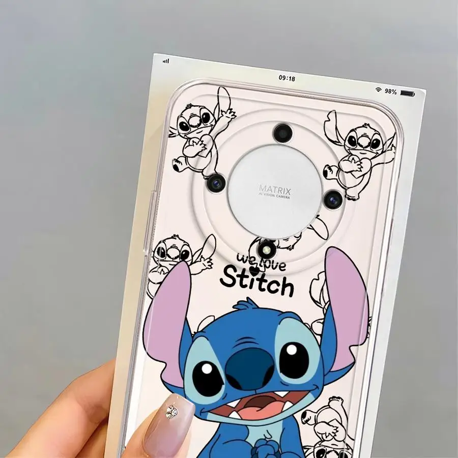 ดิสนีย์สติทช์น่ารักฝาครอบโทรศัพท์กรณีสำหรับเกียรติยศ X8b X8a X8 X9b 90 Lite X7b X9a