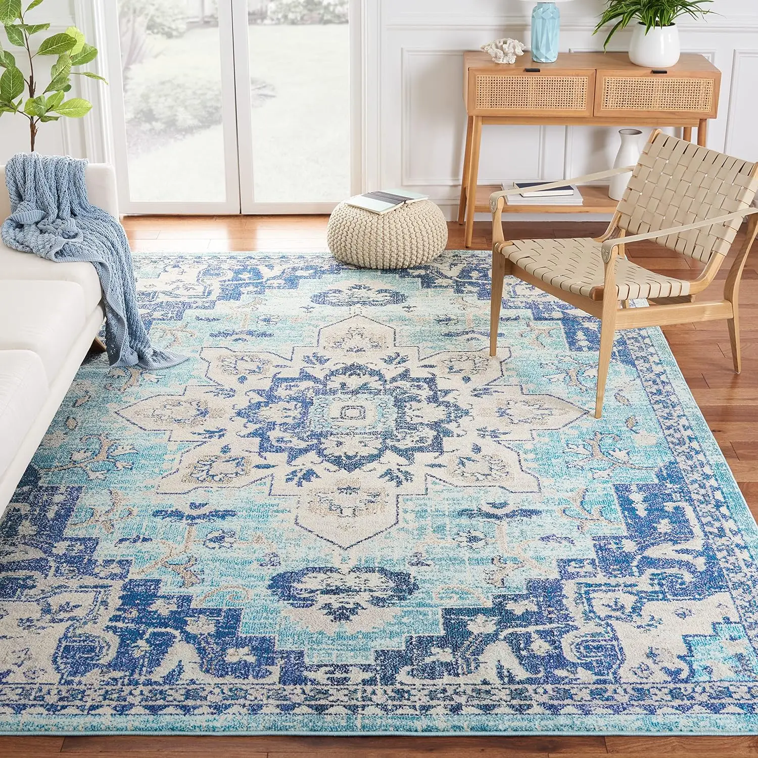 

Madison Collection Area Rug - 6' x 9', Non-Shedding & Easy Care, Ideal for High Traffic Areas in Living Room, Bedroom